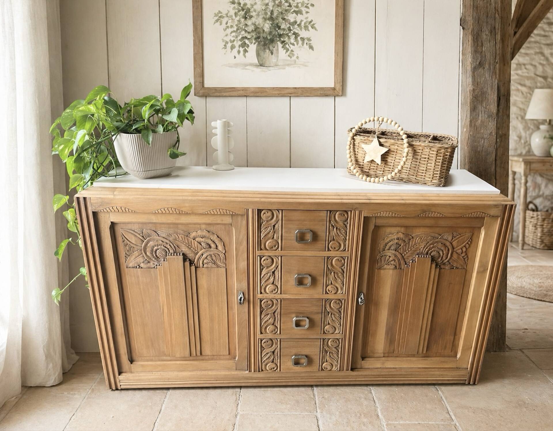 Enfilade art déco avec miroir