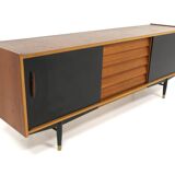 Scandinavian teak sideboard "Trio", Nils Jonsson, Troeds, Sweden, 1960