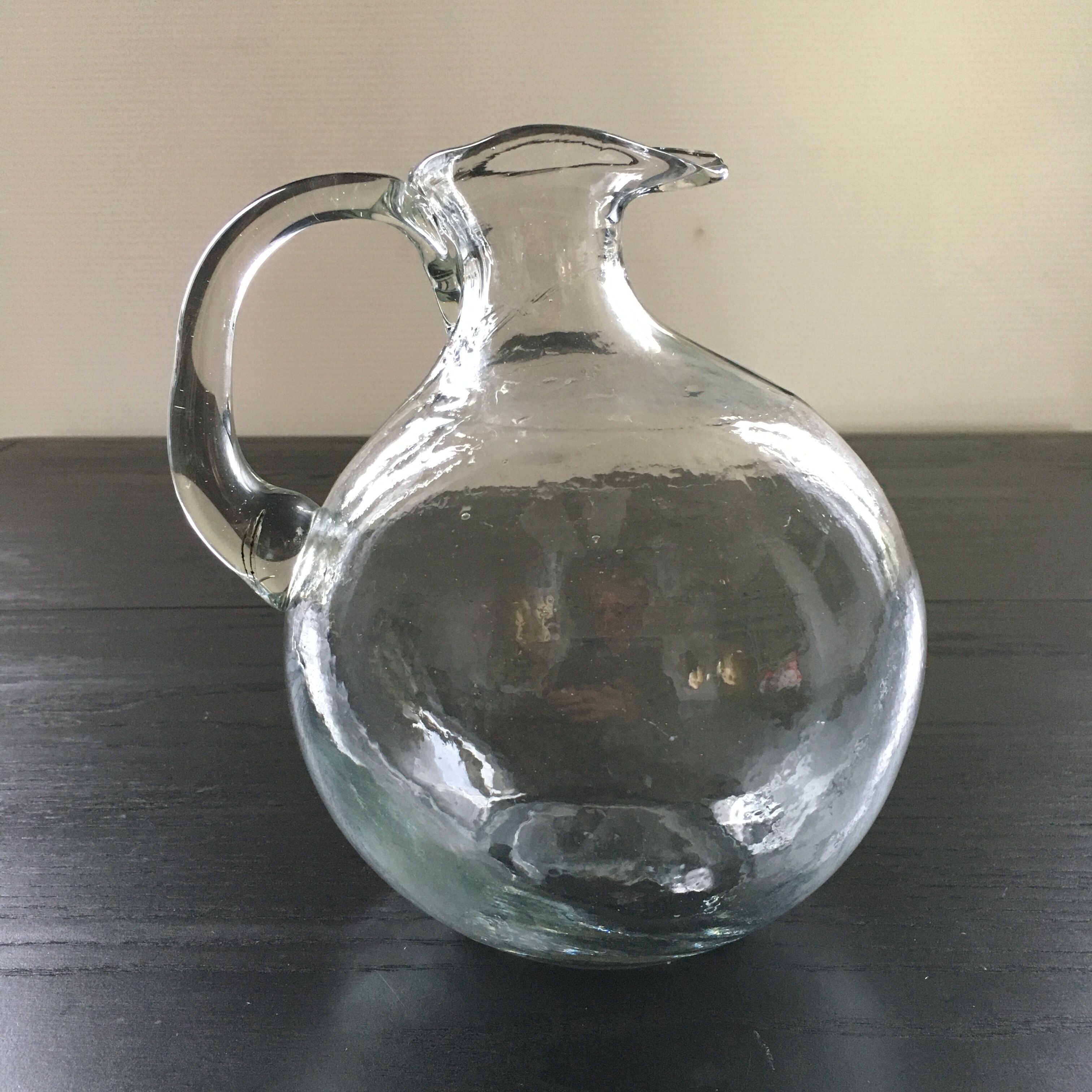 Pichet ancien verre épais