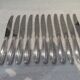 11 Christofle Rubans LXVI tapered silver metal handle table knives