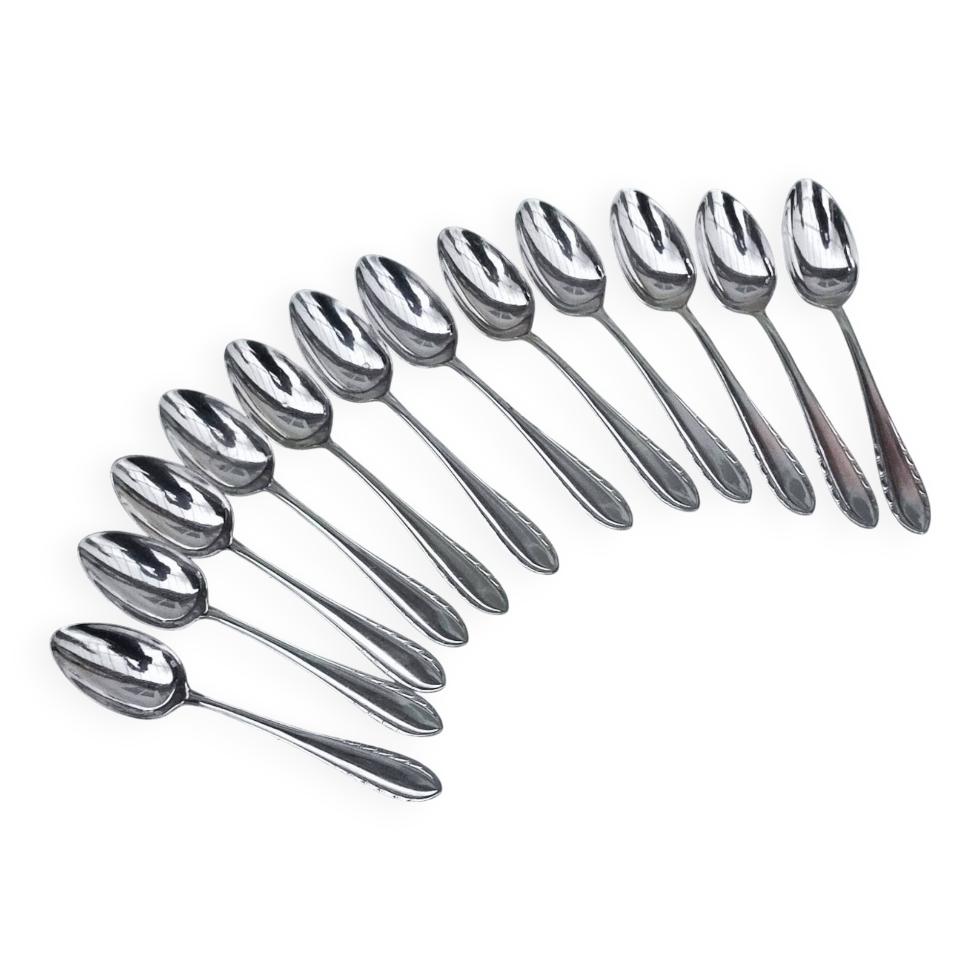 12 silverplated teaspoons