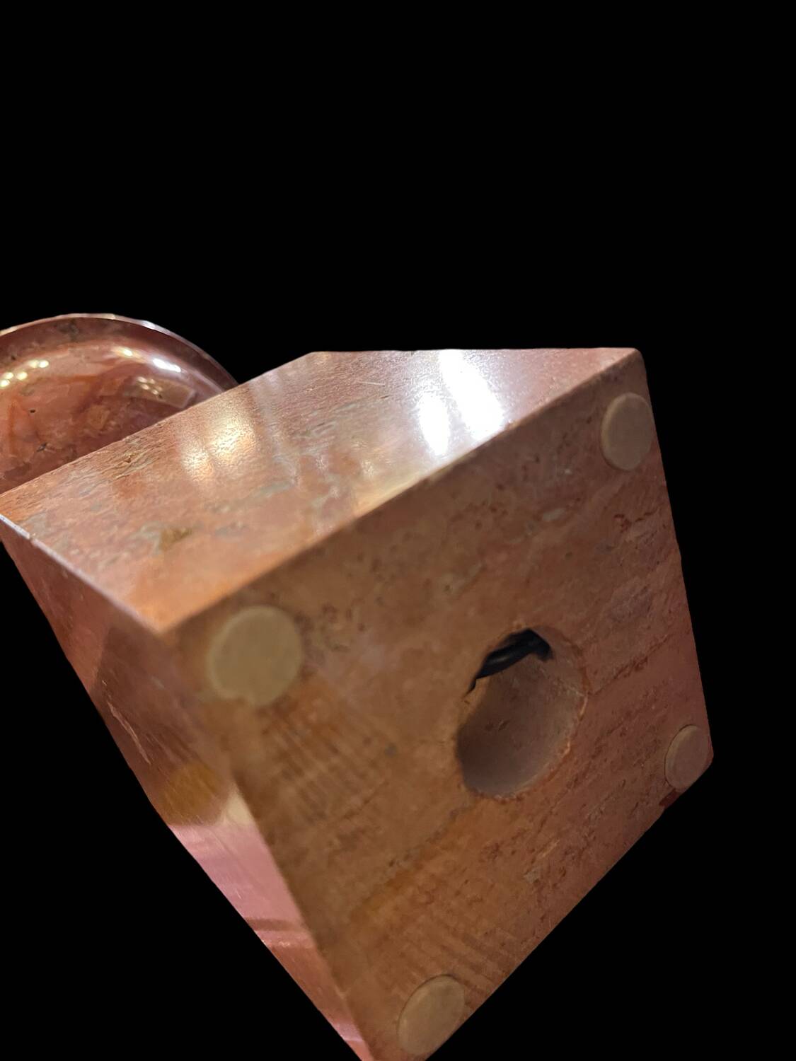 Vintage marble lamp base