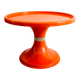 Orange round coffee table, Italy 60s