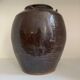 Chinese jar in black glazed stoneware