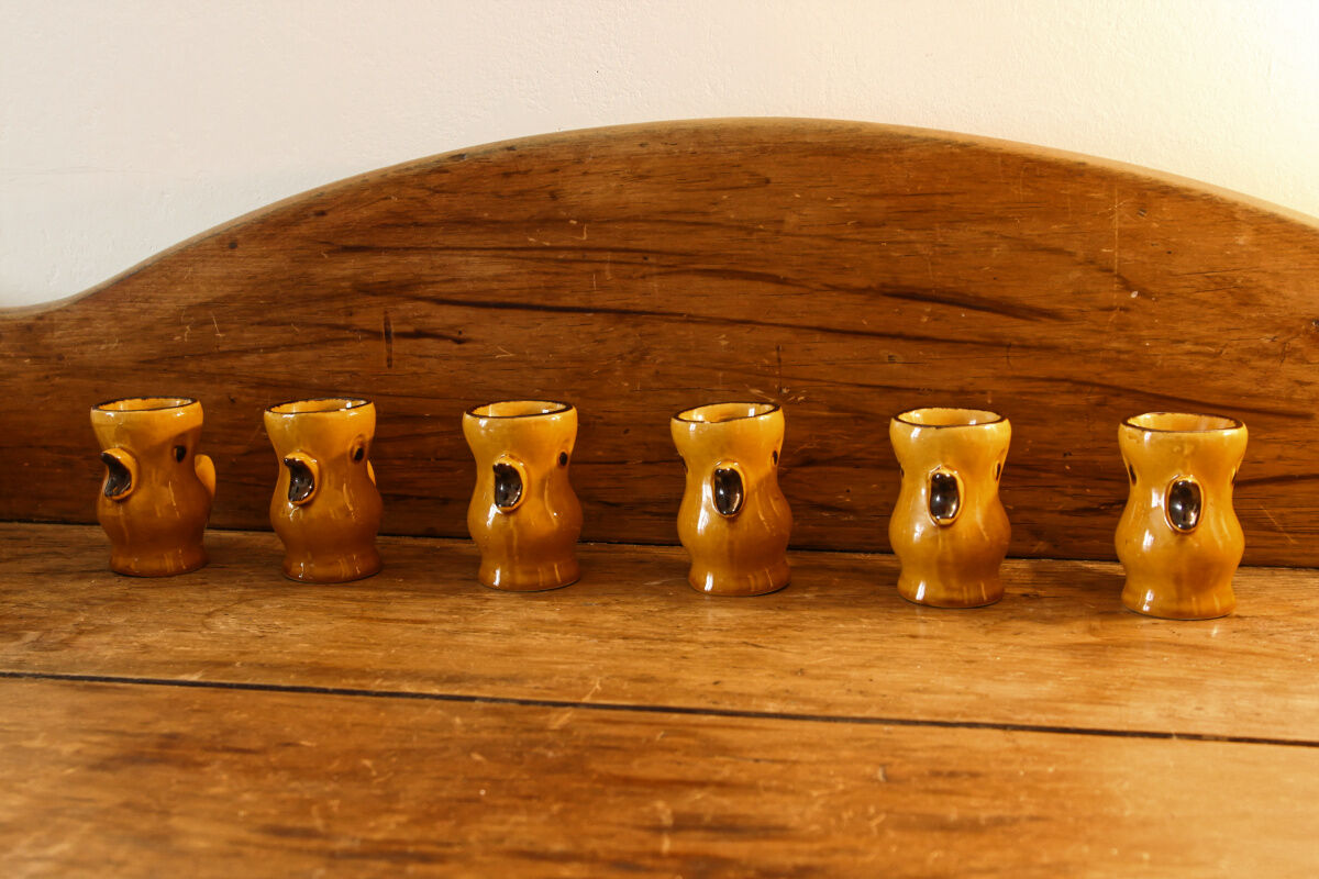 Set of 6 chicken cockerels