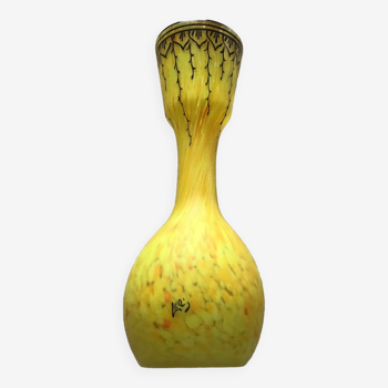 Legras glass vase