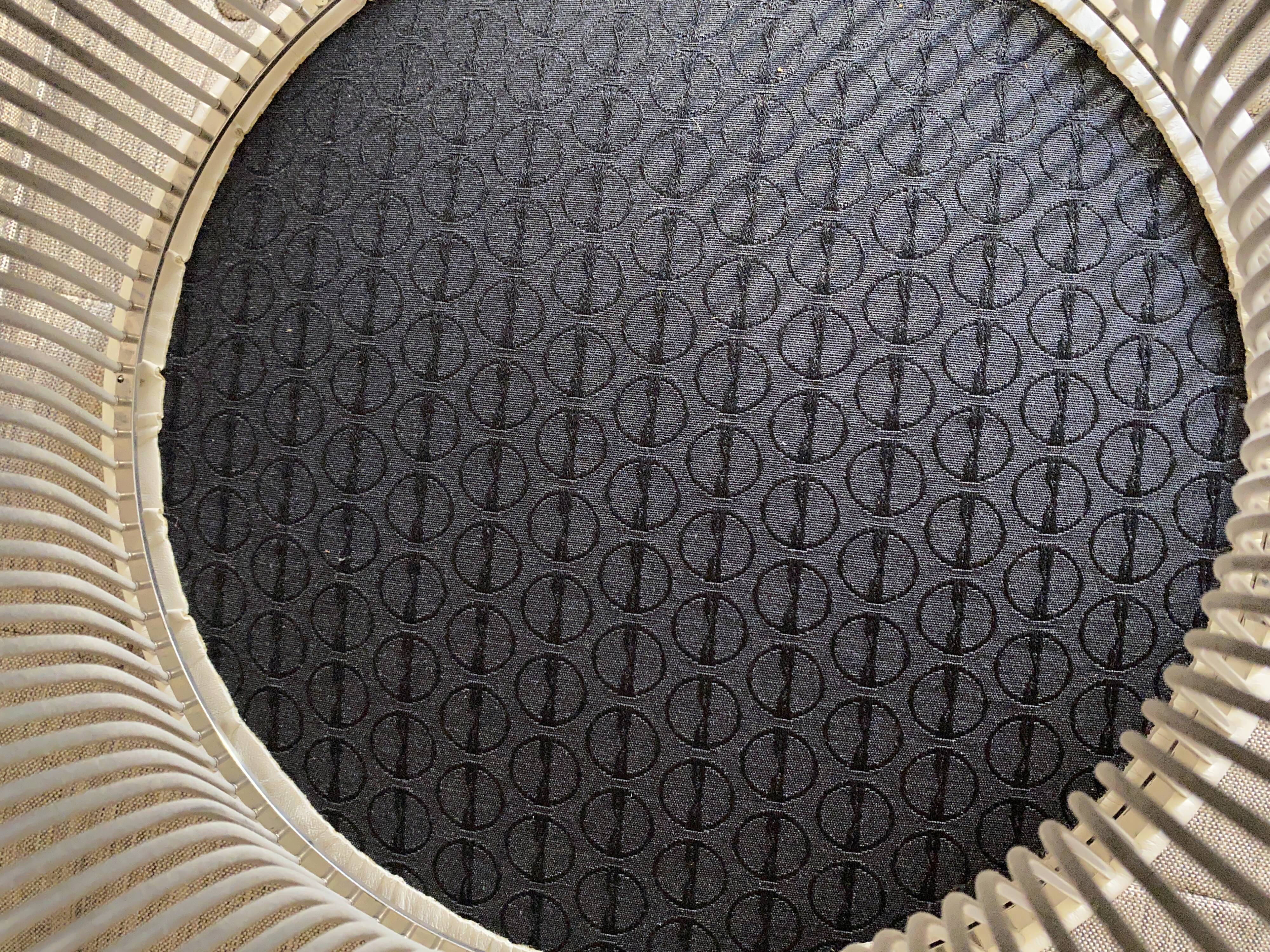 Warren Platner Stool for Knoll in White Leather