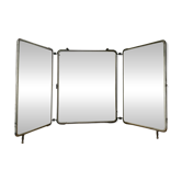 Antique barber's triptych mirror
