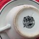 5 cups and 5 saucers La Louvière boch Belgium peasant scene art deco