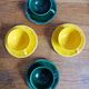 Lot de 8 tasses à café Longchamp multicolore