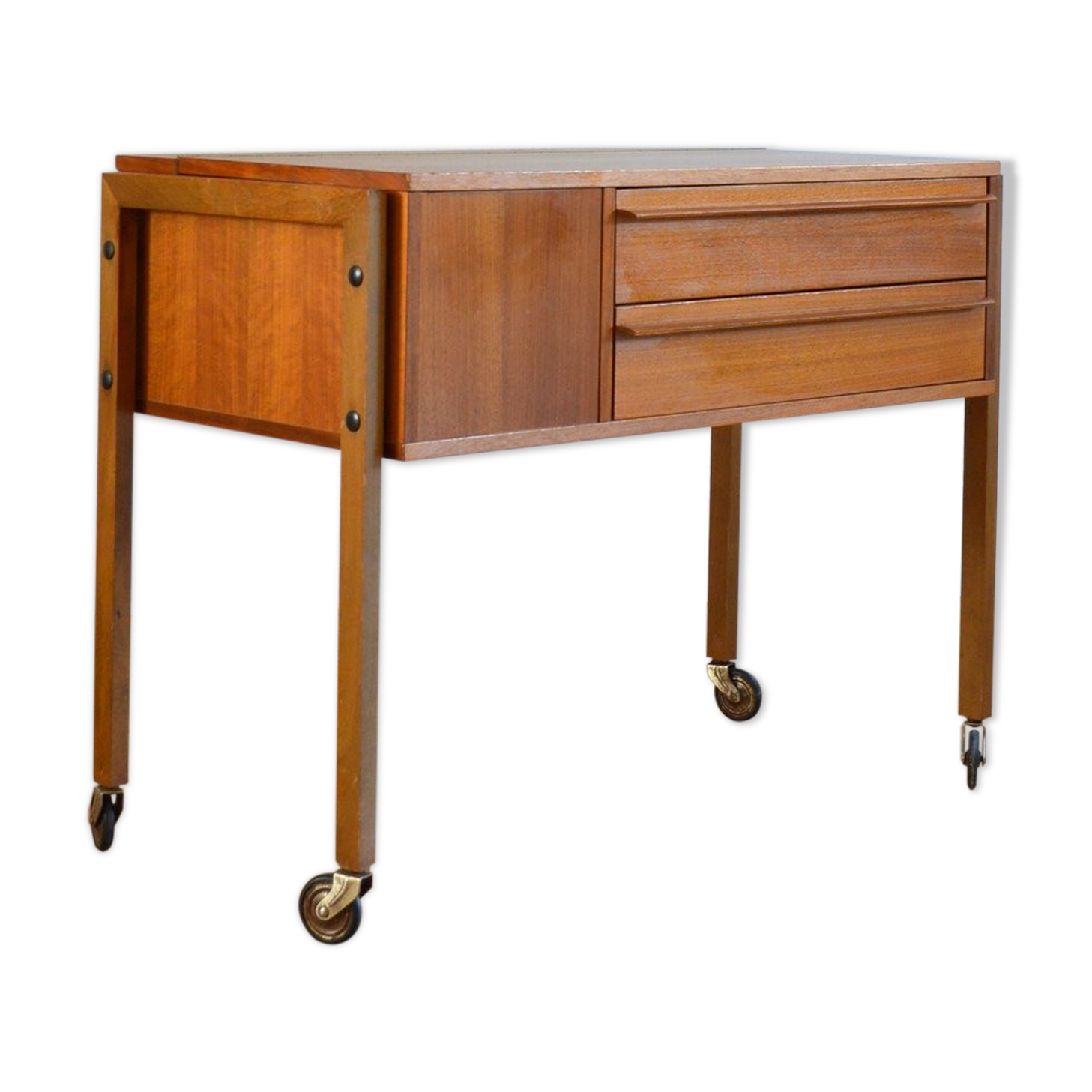 Scandinavian teak worker vintage 1960