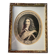 Classic antique man portrait in gilded frame