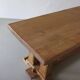 Gothic revival refectory dining table and chairs set of 7 France