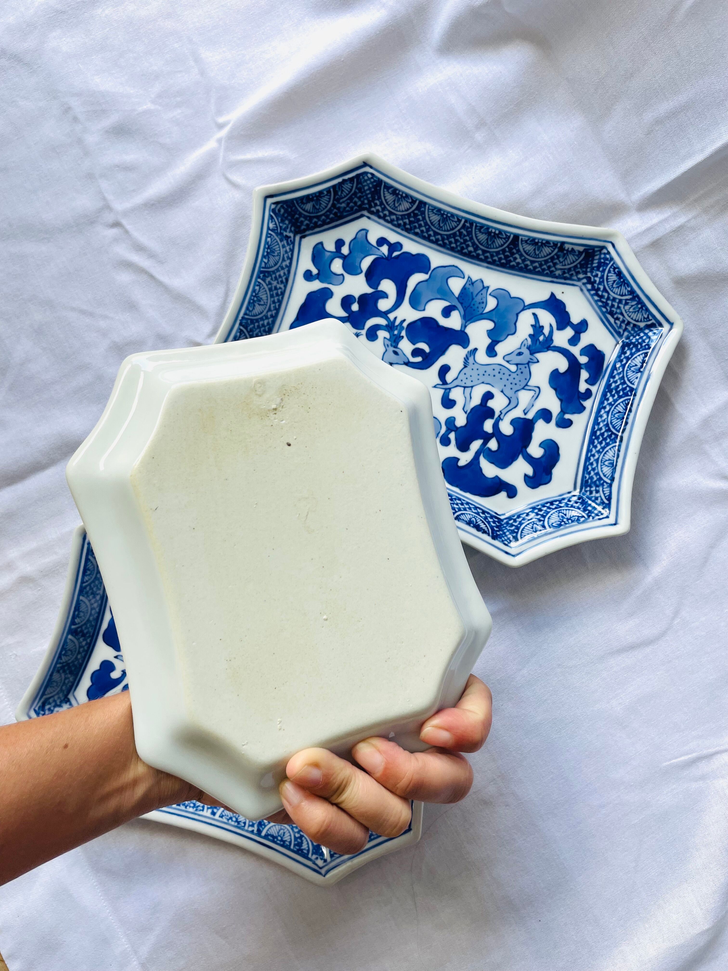 Set of 3 rectangular ceramic dishes
