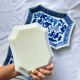 Set of 3 rectangular ceramic dishes