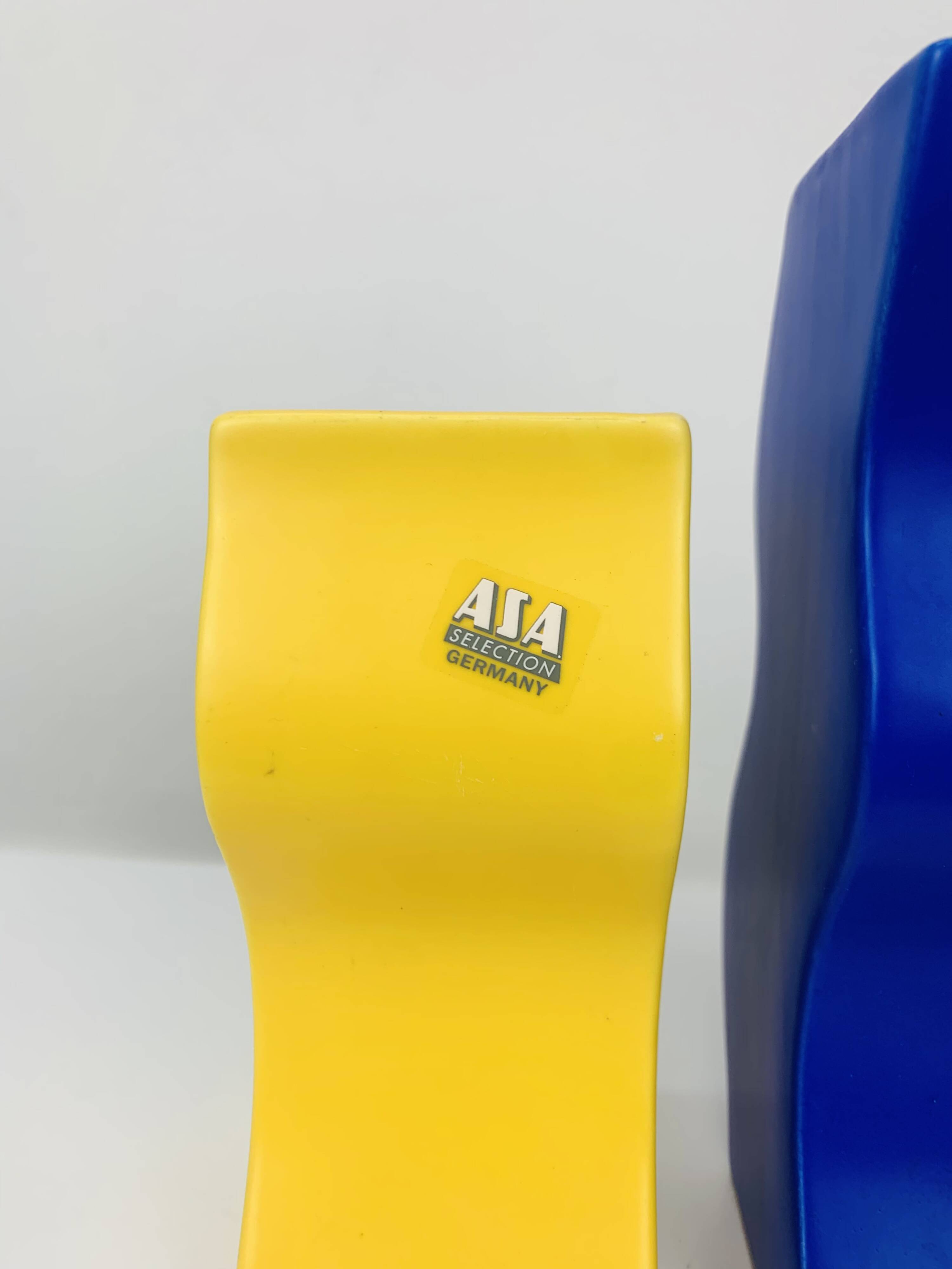 Pair of Asa vases, 80s ceramic, vintage