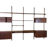 60s 70s teak wall shelf Wall Unit Kai Kristiansen for FM Møbler Denmark