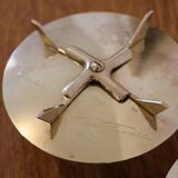 Trio of Scandinavian brass candlesticks Pierre Forsell for Skultuna