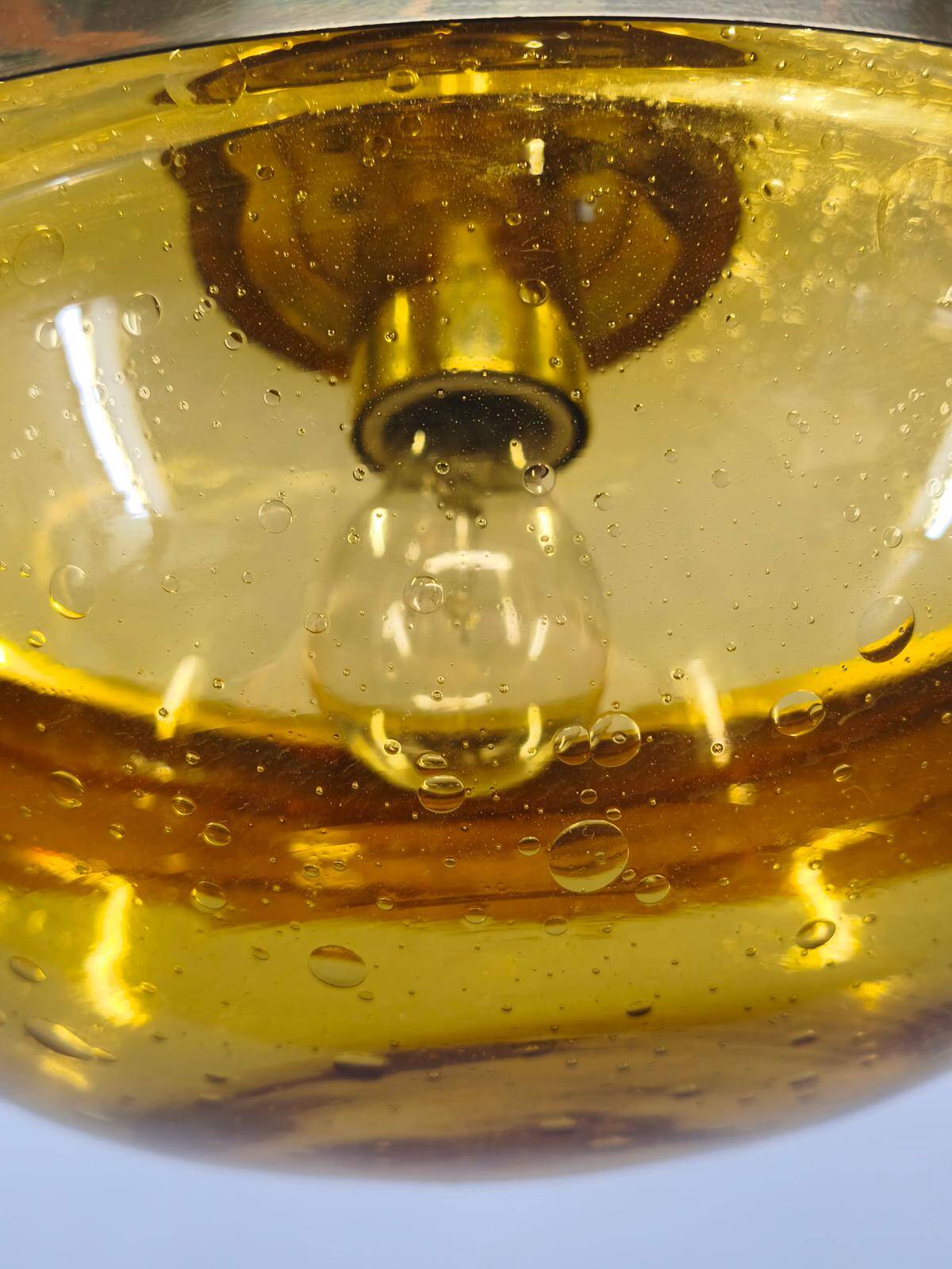 Space Age UFO Pendant Lamp by Kamenický Šenov, Czechoslovakia 1970s