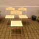 Folding metal garden chairs