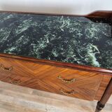 1960s sideboard in mahogany, glass and brass
