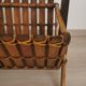 Vintage rattan magazine door