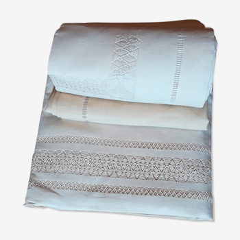 Parure drap 2 taies d'oreiller 1 housse de traversin