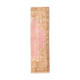 2x7 pink and brown turkish runner rug, 204x58cm