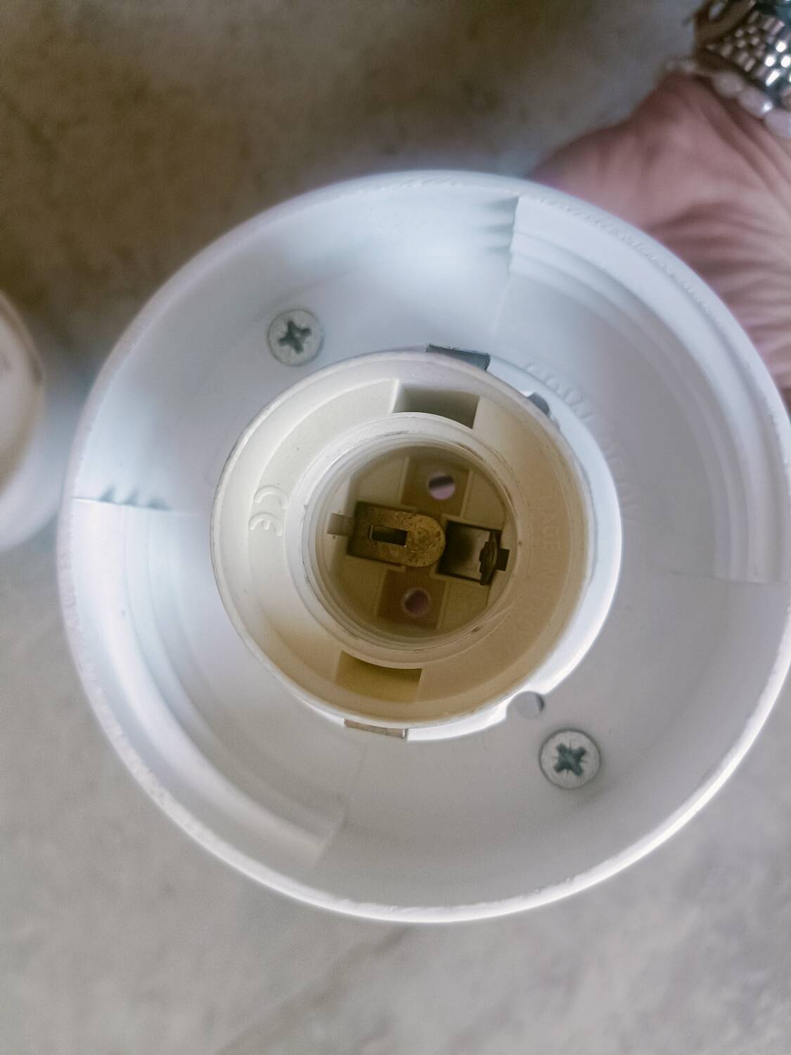 Two opaline glass globe wall lights