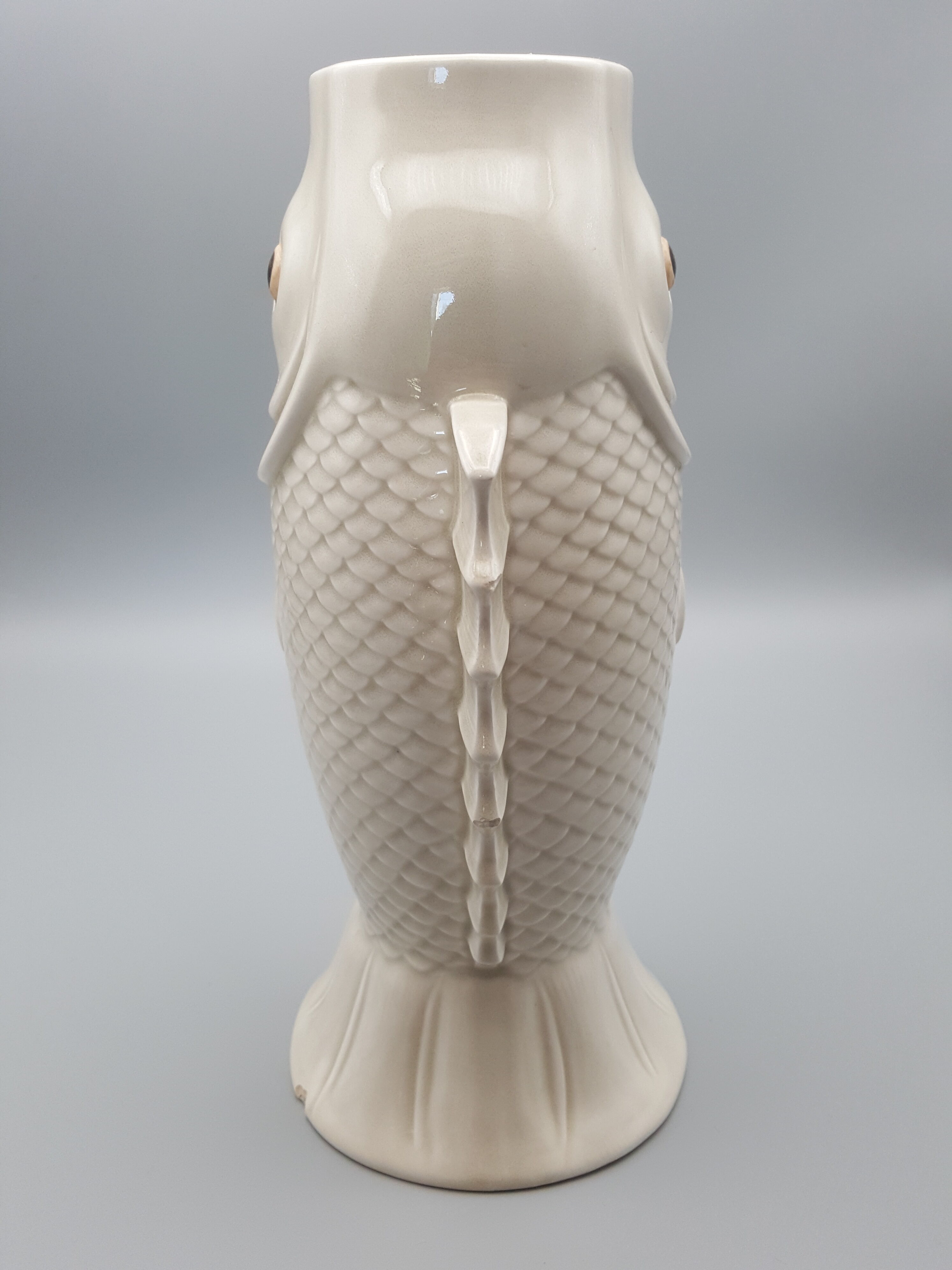 Fish-shaped ceramic vase