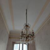 Chandelier to, colored crystal tassels