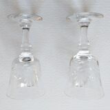 Duo of liqueur glasses