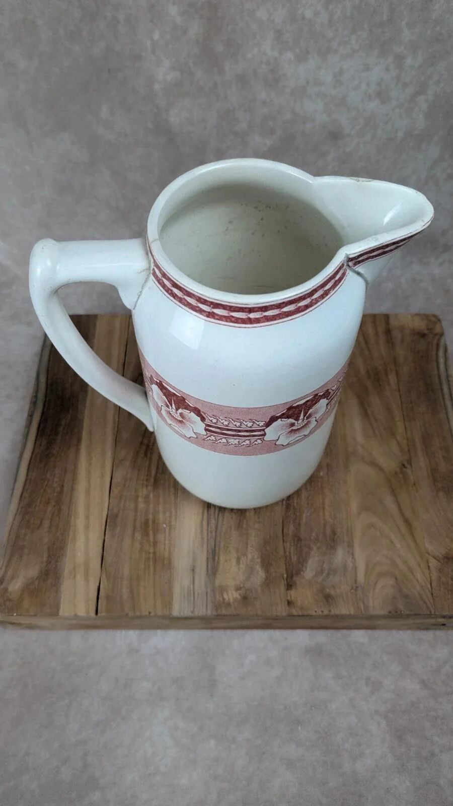 Grand pot de toilette ancien Digoin modèle Parma
