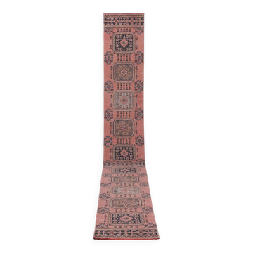 Tapis de couloir turc vintage 80x670 cm