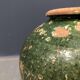 Dark green jug enamelled