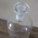 Clear glass bottle vase 500