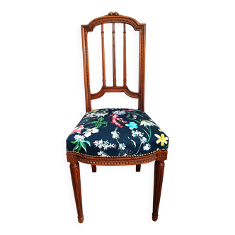 Chaise Louis XVI style Napoléon III art nouveau