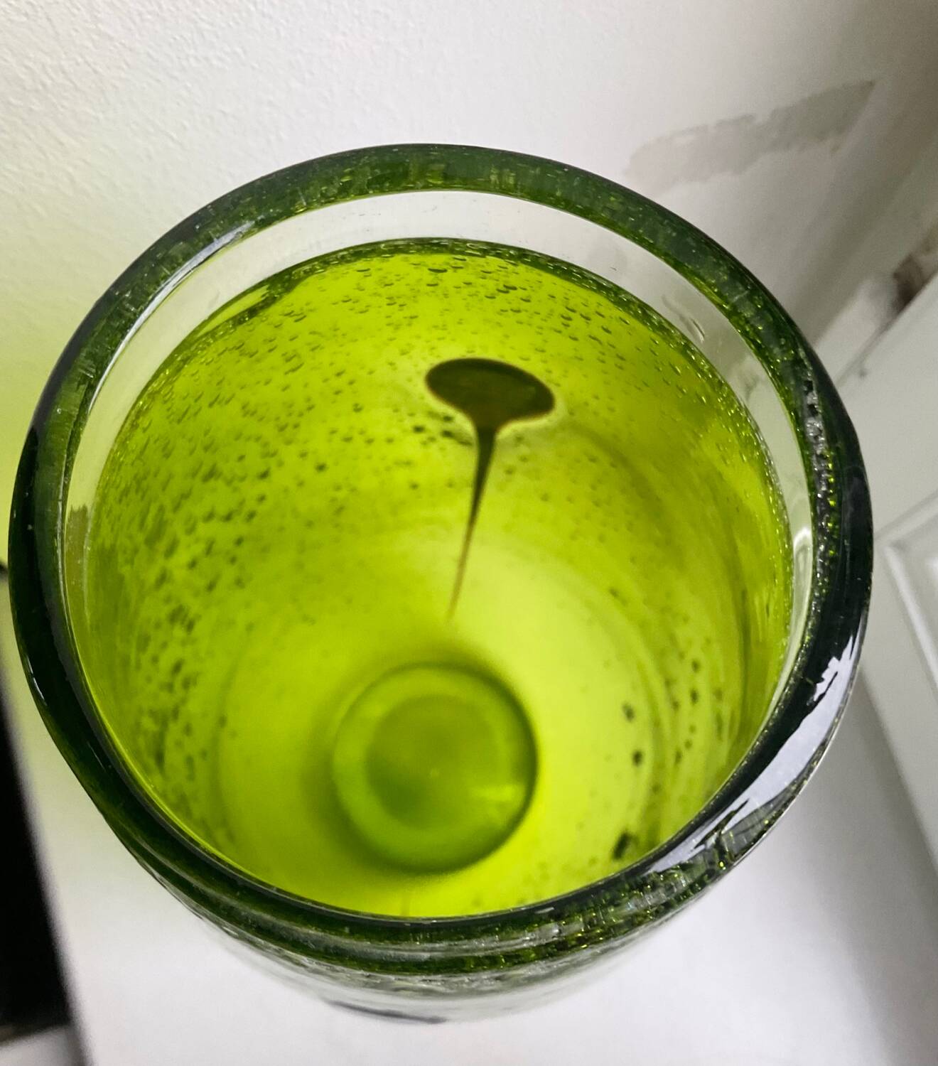 Vintage Murano vase in bubbled glass paste