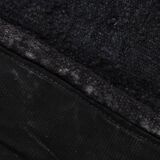 5x7 Dark Navy Blue Solid Turkish Vintage Kilim Rug For Bedroom, 156x223 Cm