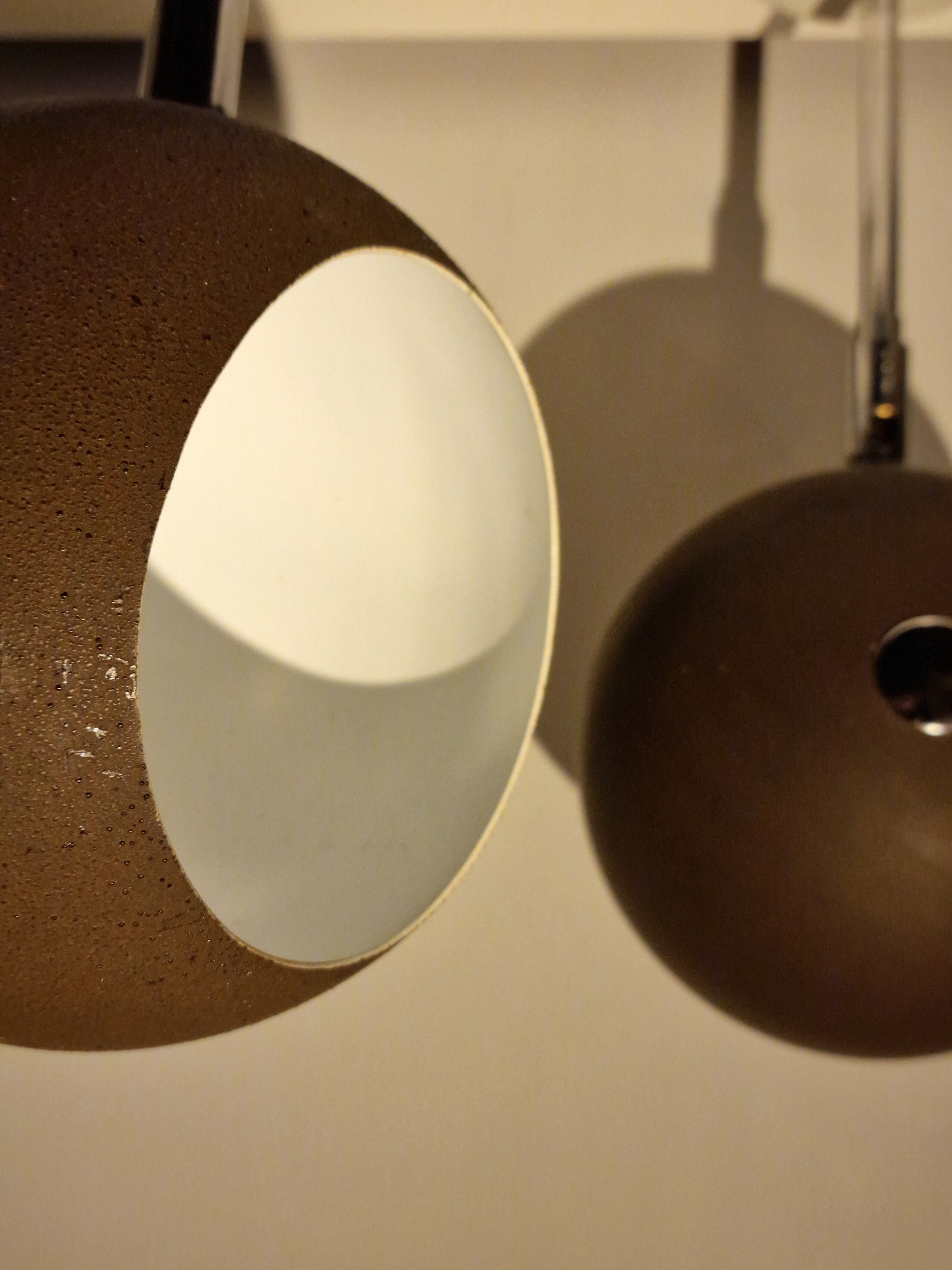 3 adjustable Hoffmeister pendant lamps, 1960s