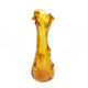 1960s modern hand-formed vase, so-called rwaniec Huta Szkła Hortensja, Poland