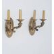 A pair of wall lamps, mid 20th century