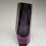 Faceted vase 80s Murano