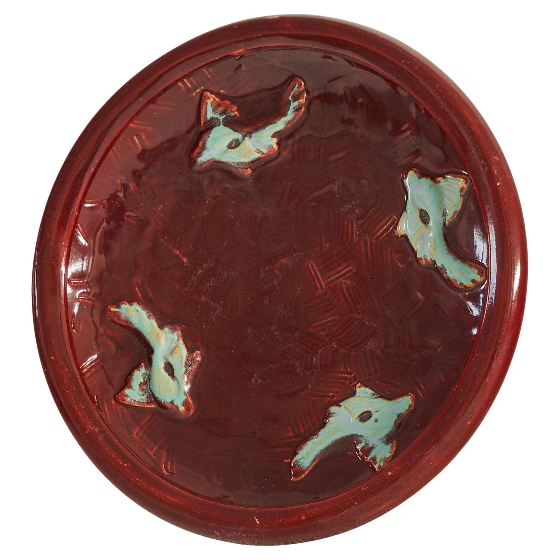 Jules Guérin Pottery Cup 'Sang de Boeuf' 1960s