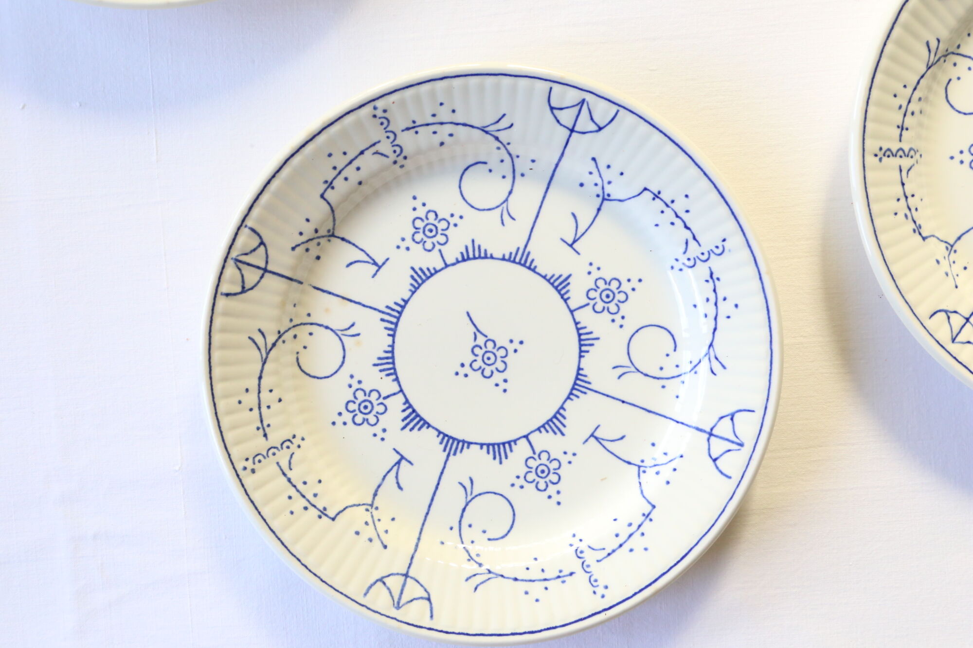 Set of 6 dessert plates Boch La Louvière Belgium, vintage, Belgium