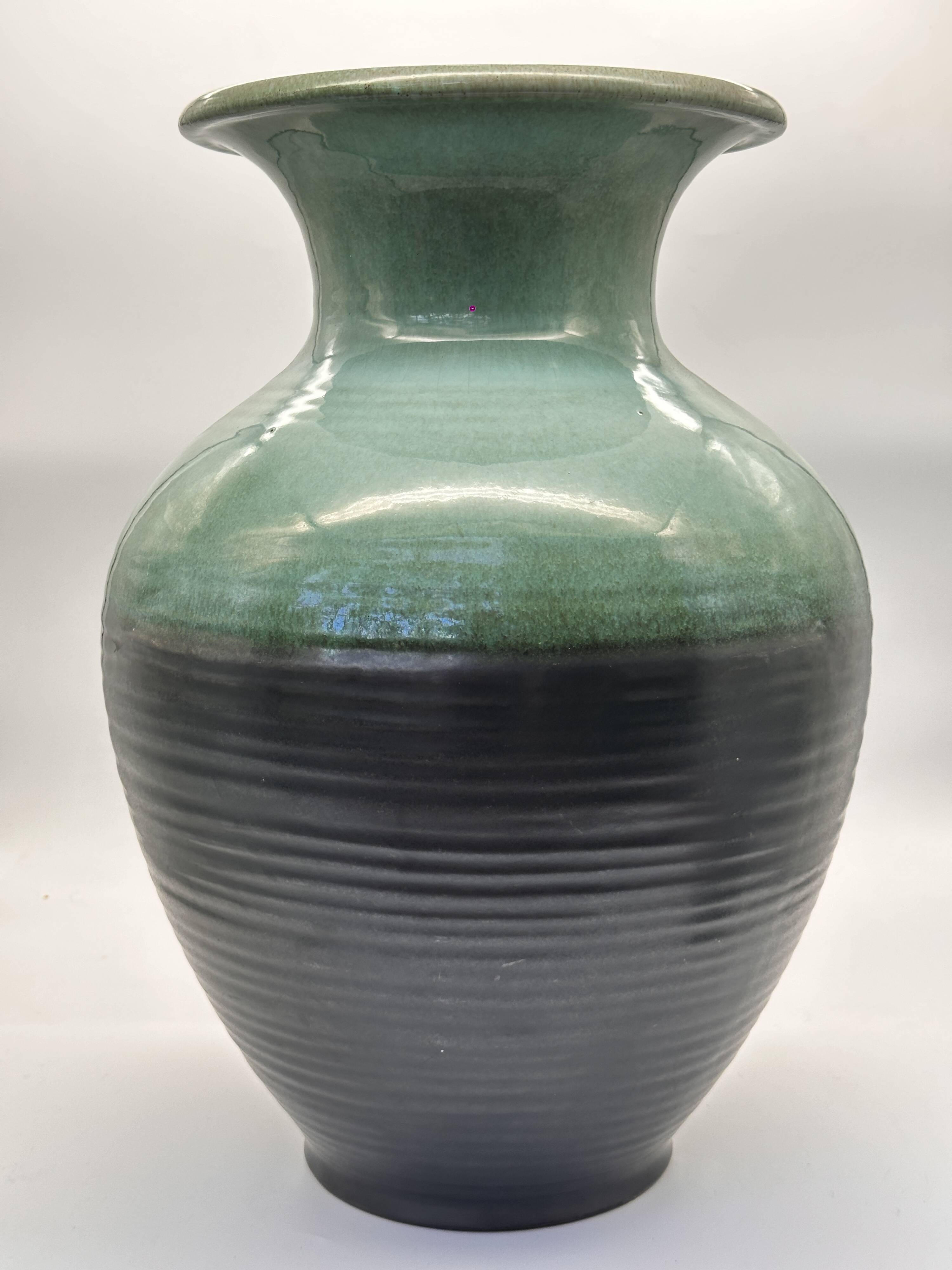 Large Ball-Shaped Ceramic Floor Vase from Karlsruher Majolika, West Germany, 1960s