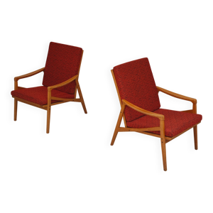 Paire de fauteuils Jiri - rouge
