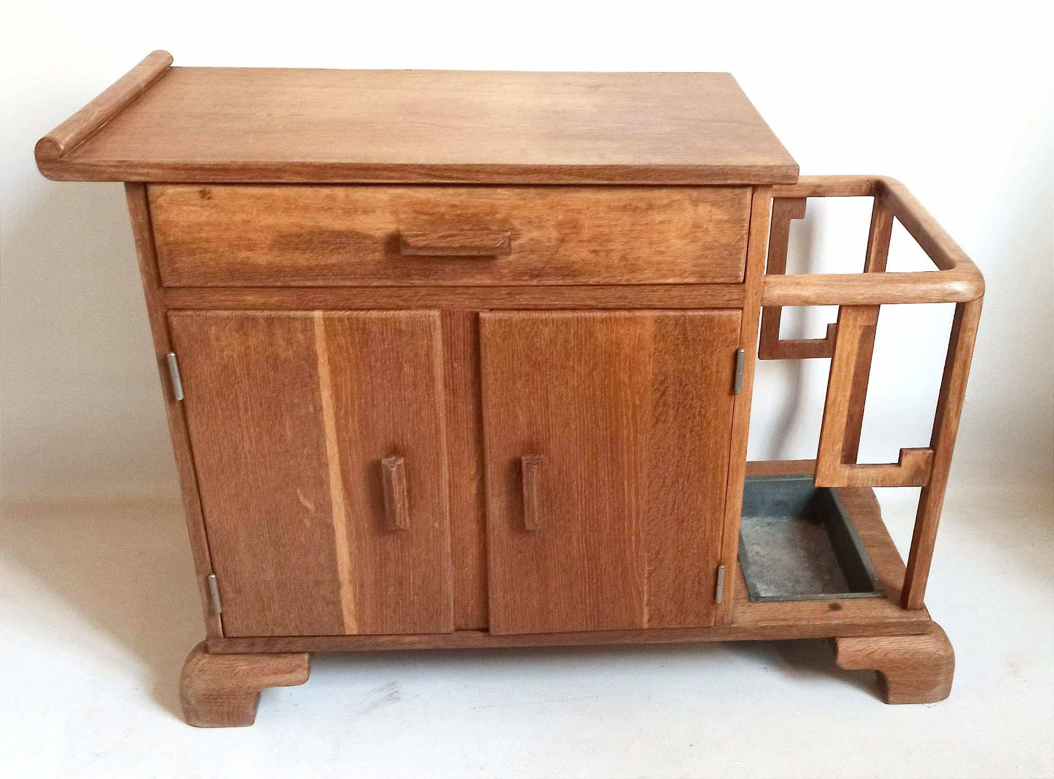 Small Art Deco entryway cabinet, 80 cm wide