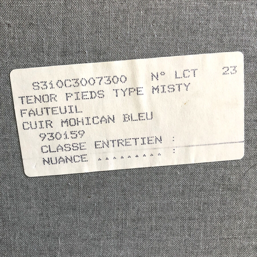 80's Steiner chair in blue leather