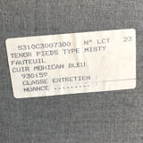 80's Steiner chair in blue leather